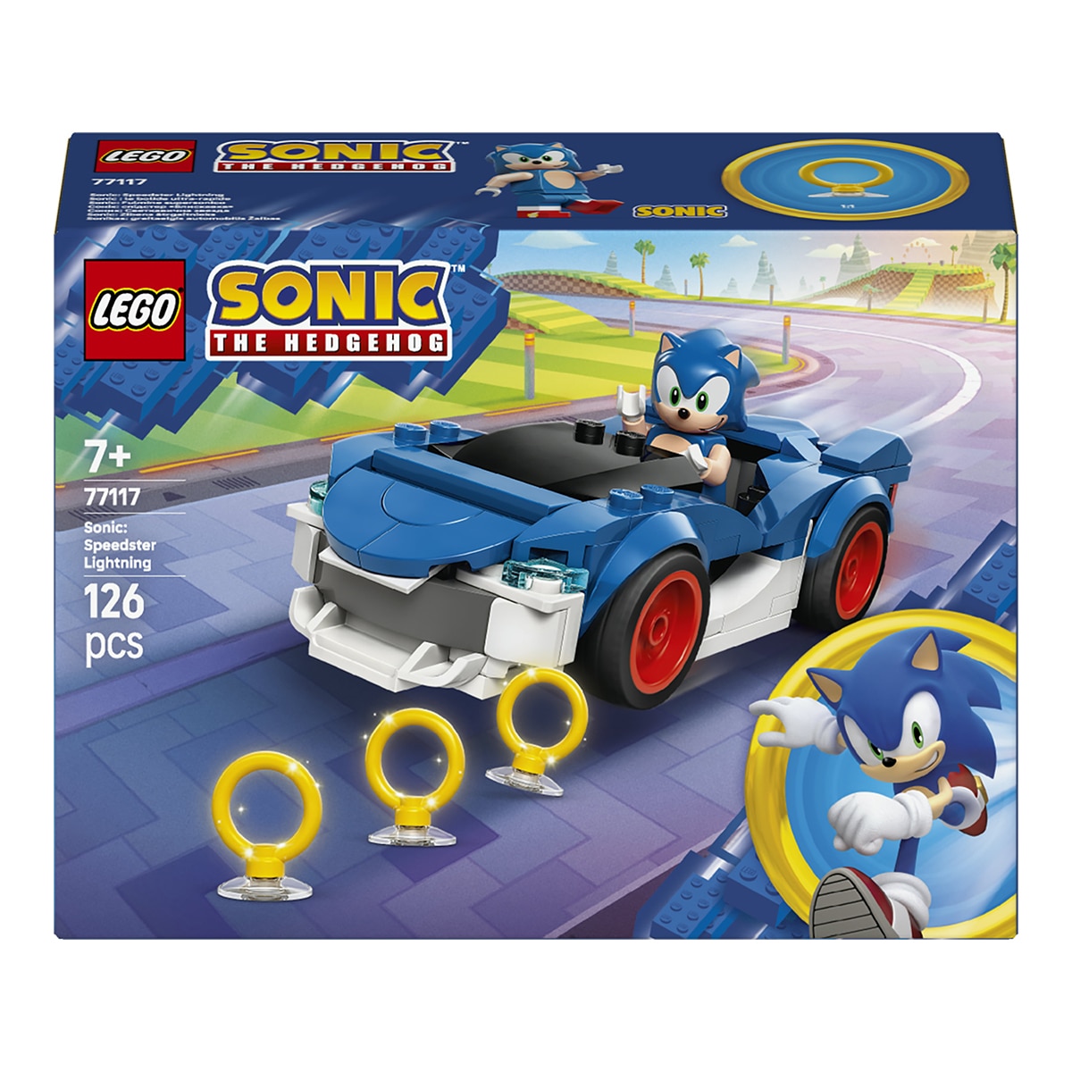 Imagen 0 de Juego de construcción Sonic: Speedster Lightning LEGO Sonic - 77117