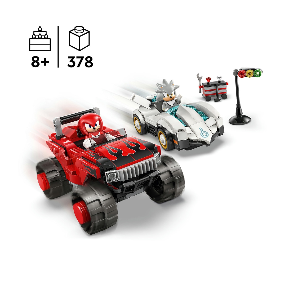 Imagen 4 de Juego de construcción Coche de Silver vs. Monster Truck de Knuckles LEGO Sonic - 77118