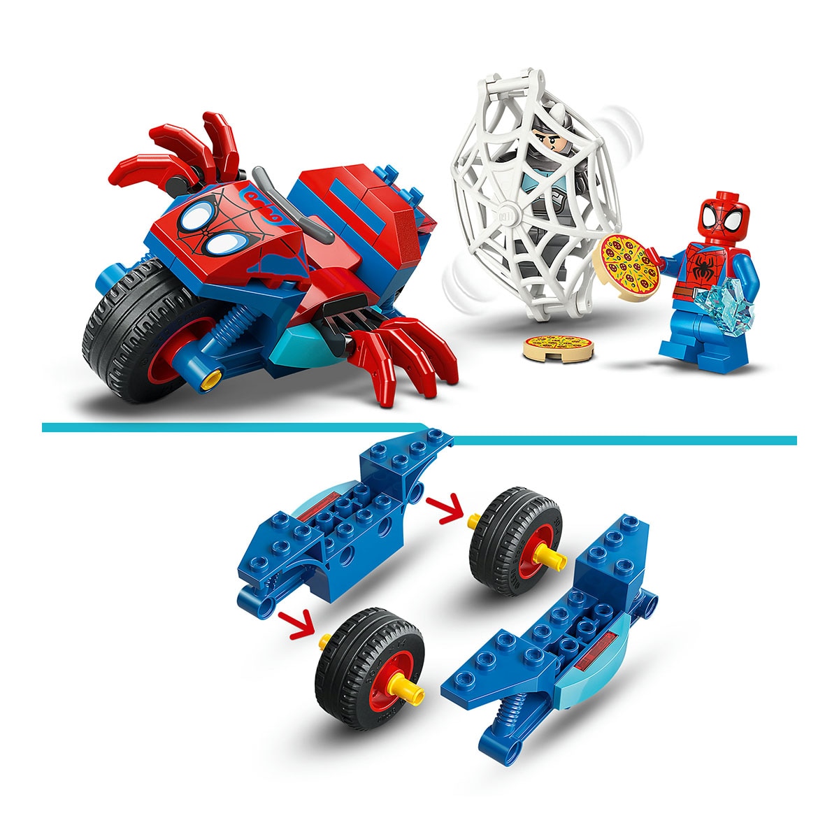 Juego de construcción Spidey en su Moto vs. Rino LEGO Spidey - 11206 5