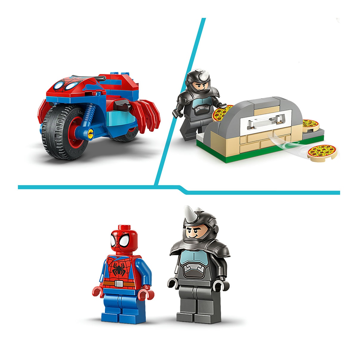 Juego de construcción Spidey en su Moto vs. Rino LEGO Spidey - 11206 6