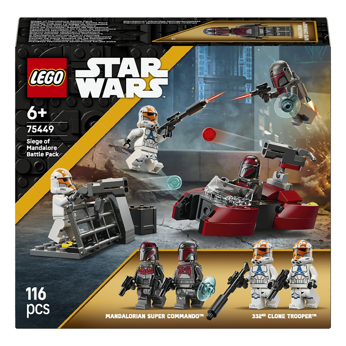 Imagen 0 de Juego de construcción Pack de Combate: Asedio de Mandalore LEGO Star Wars TM - 75449