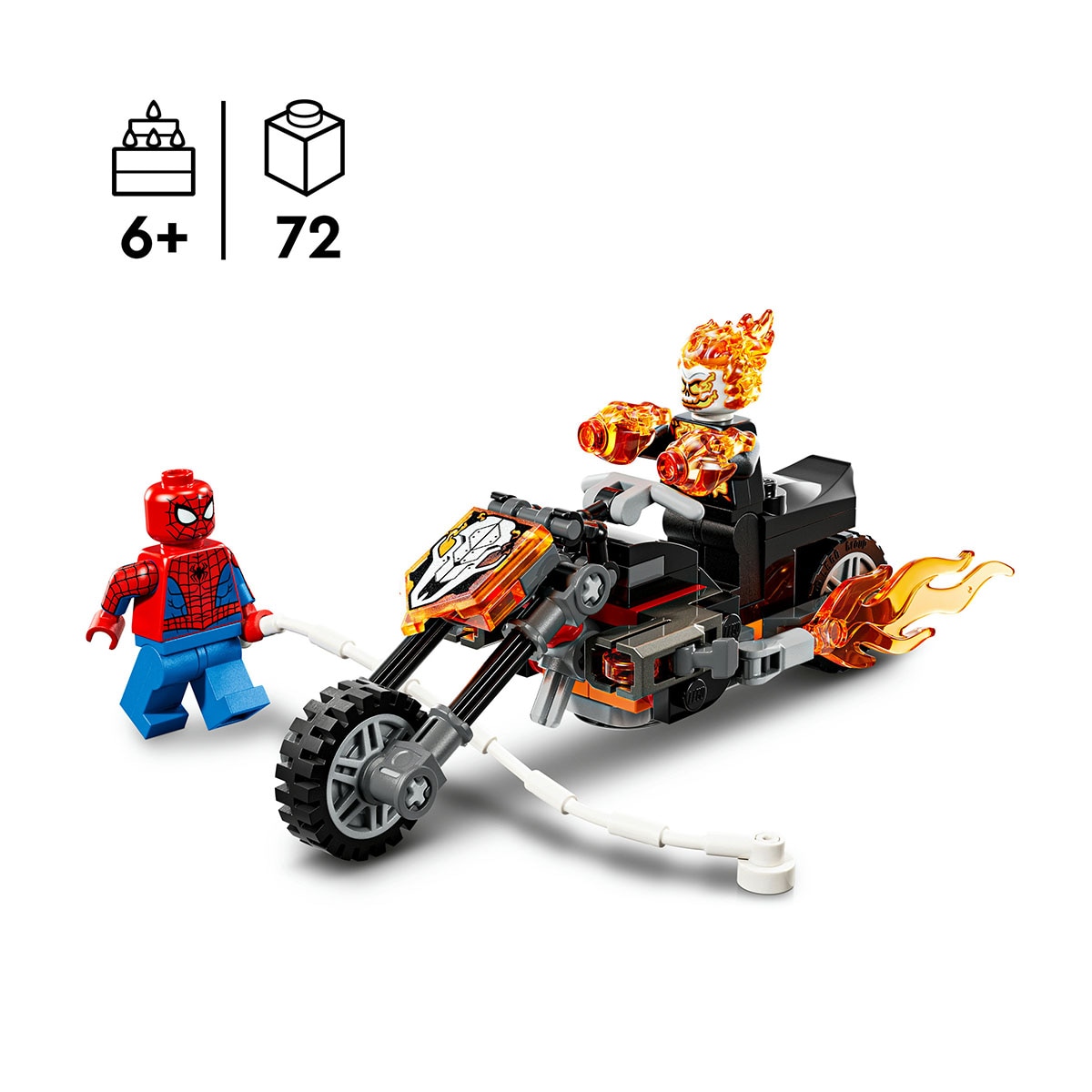 Juego de construcción Spider-Man vs. Moto del Motorista Fantasma LEGO Super Heroes Marvel - 76335 4