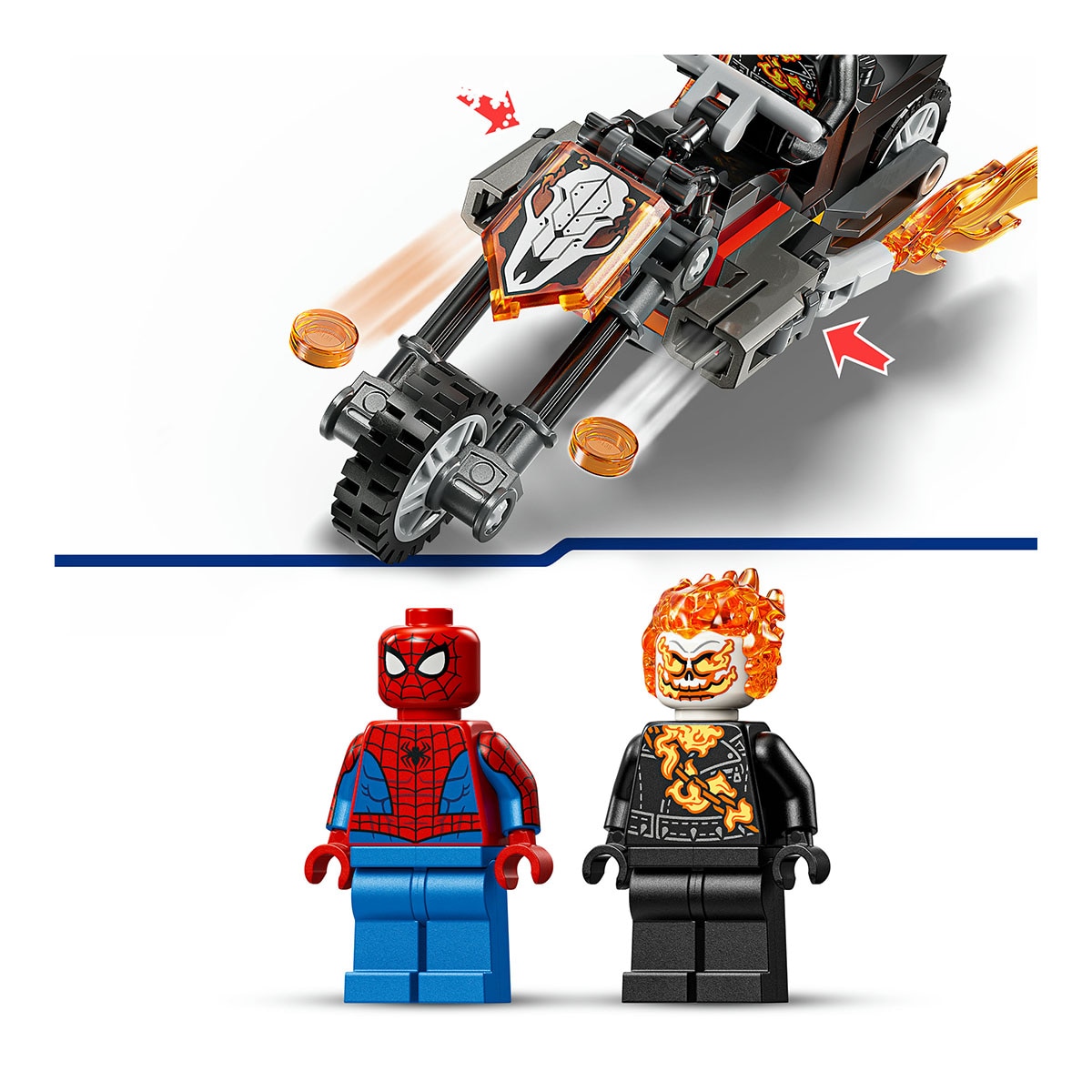 Juego de construcción Spider-Man vs. Moto del Motorista Fantasma LEGO Super Heroes Marvel - 76335 6