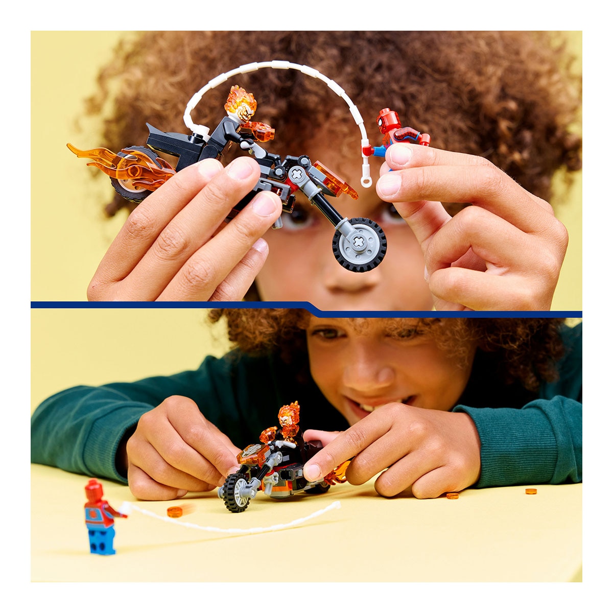 Juego de construcción Spider-Man vs. Moto del Motorista Fantasma LEGO Super Heroes Marvel - 76335 7