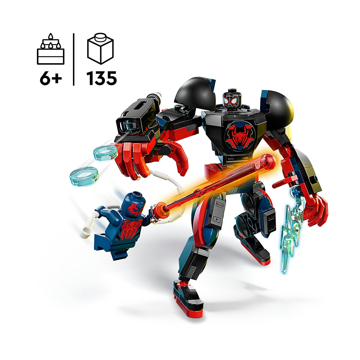 Juego de construcción Armadura Robótica de Miles Morales vs. Spider-Man 2099 LEGO Super Heroes Marvel - 76337 4