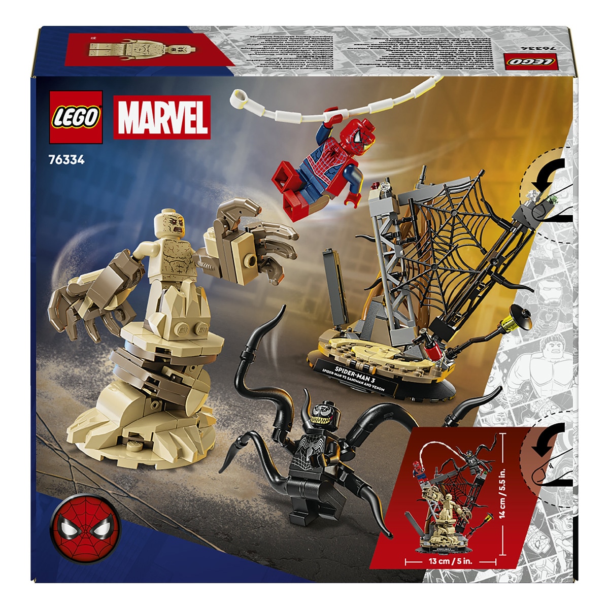 Juego de construcción Batalla Legendaria: Spider-Man vs. Sandman LEGO Super Heroes Marvel - 76334 3
