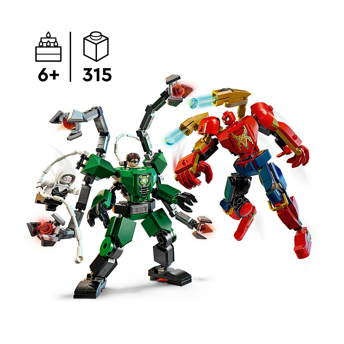 Juego de construcción Batalla de Armaduras Robóticas: Spider-Man vs. Doc Ock LEGO Super Heroes Marvel - 76338 4