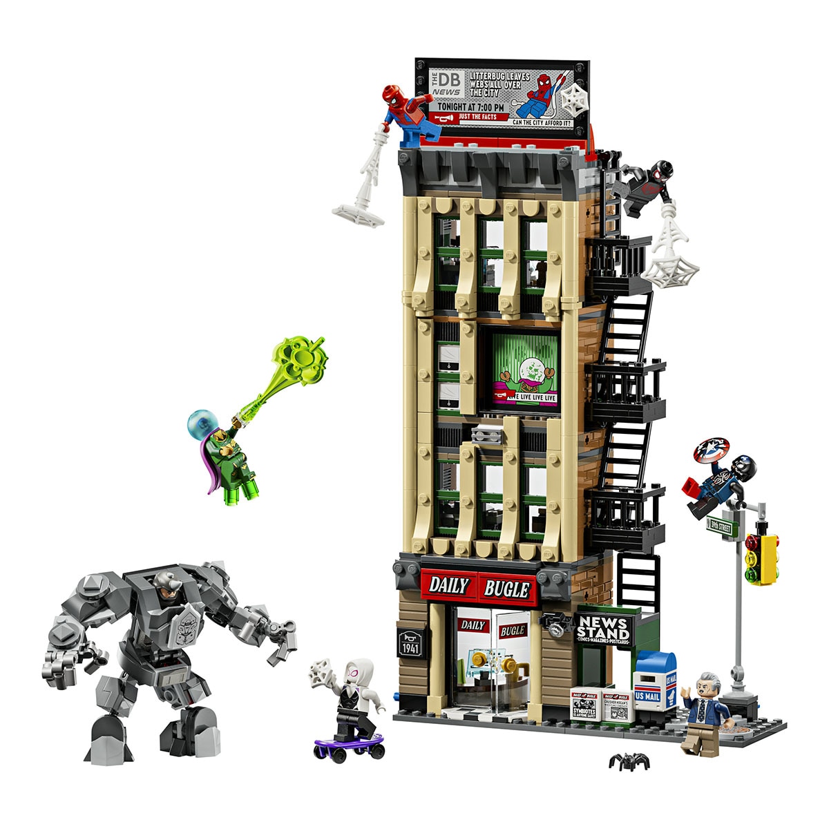 Juego de construcción Spider-Man vs. Mysterio: El Daily Bugle LEGO Super Heroes Marvel - 76342 3