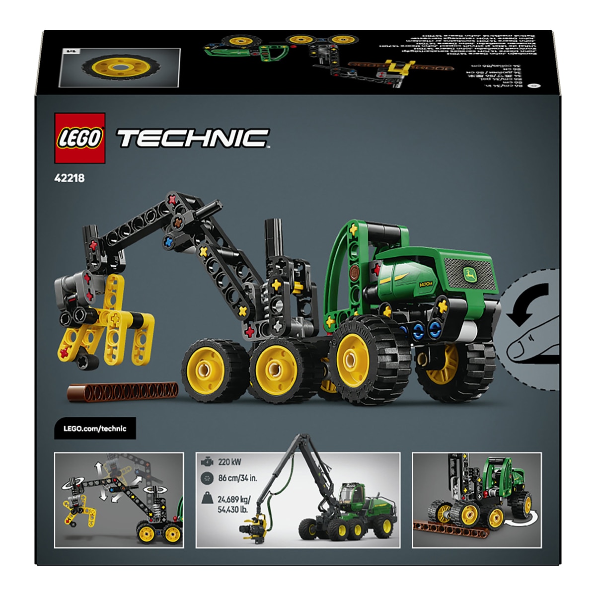 Juego de construcción Cosechadora con Ruedas John Deere 1470H LEGO Technic - 42218 9
