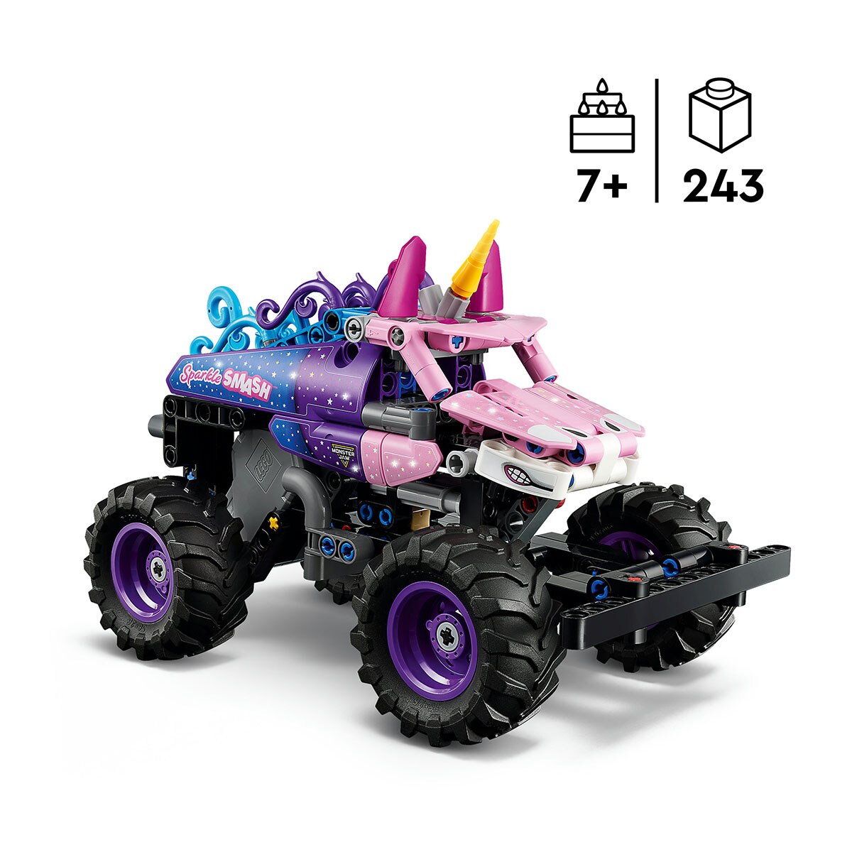 Juego de construcción Monster Jam™ Sparkle Smash™ con Motor de Carga Manual LEGO Technic - 42220 4