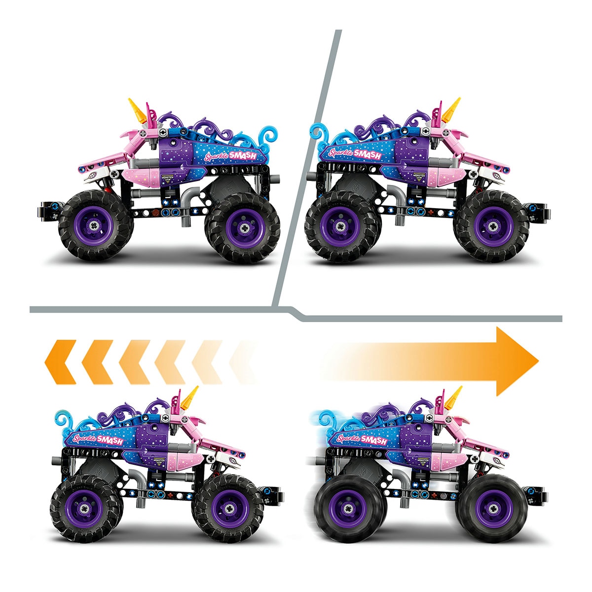 Juego de construcción Monster Jam™ Sparkle Smash™ con Motor de Carga Manual LEGO Technic - 42220 6