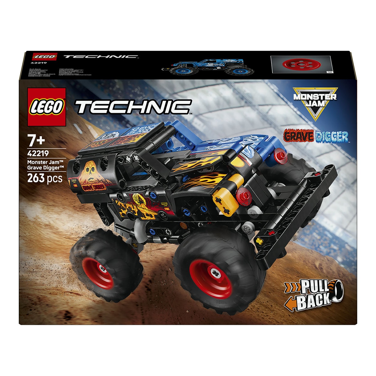 LEGO – Juego de construcción Monster Jam™ Grave Digger™ Fuego y Hielo LEGO Technic – 42219.