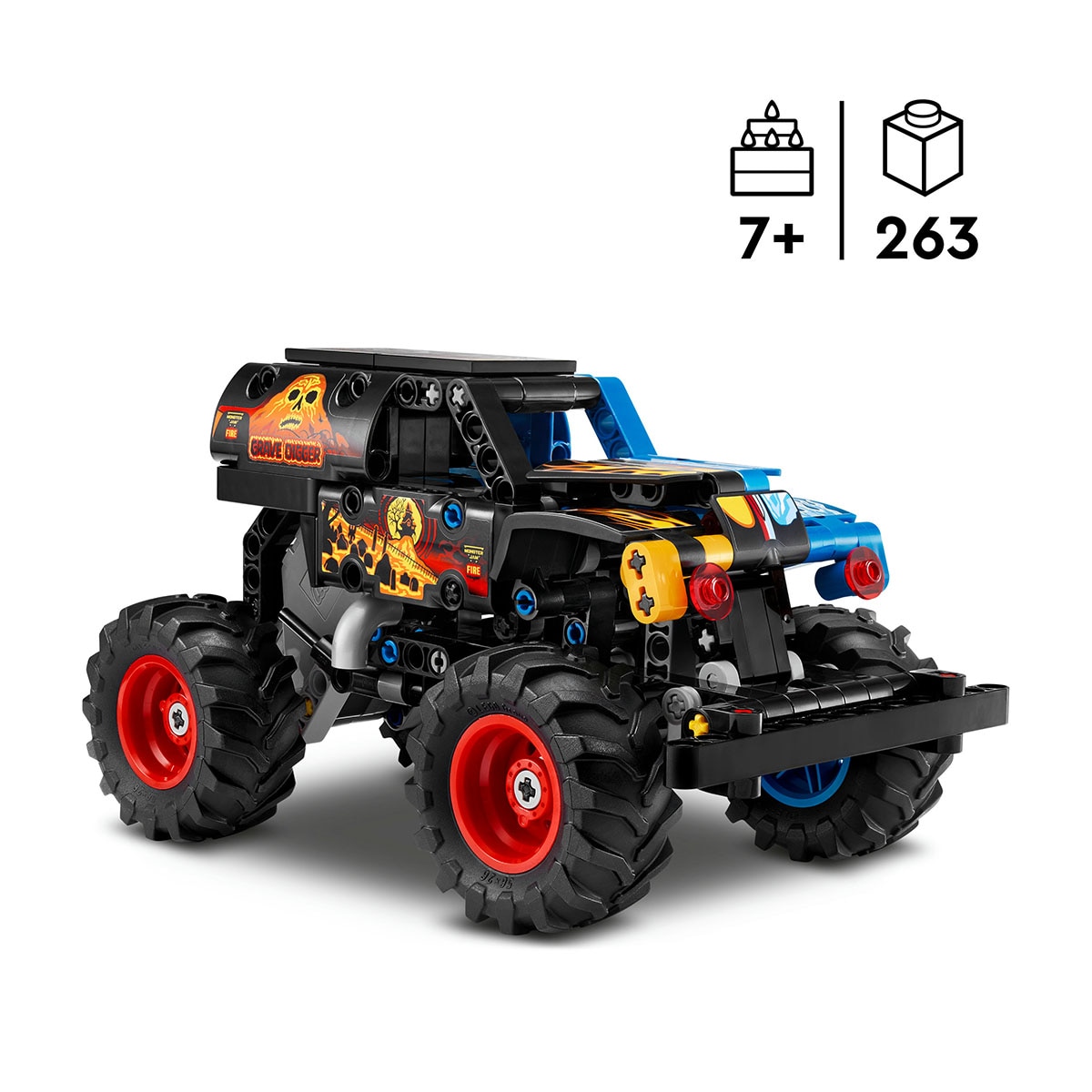 Juego de construcción Monster Jam™ Grave Digger™ Fuego y Hielo LEGO Technic - 42219 4