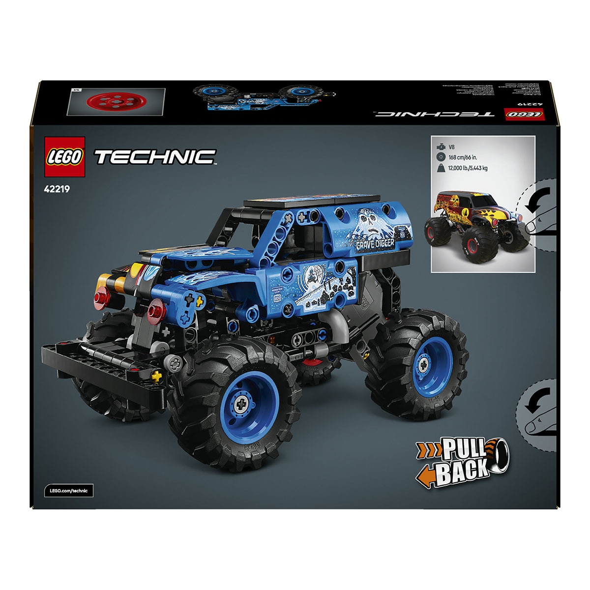 Juego de construcción Monster Jam™ Grave Digger™ Fuego y Hielo LEGO Technic - 42219 9