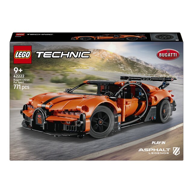 Imagen 0 de Juego de construcción Hipercoche Bugatti Chiron Pur Sport LEGO Technic - 42222