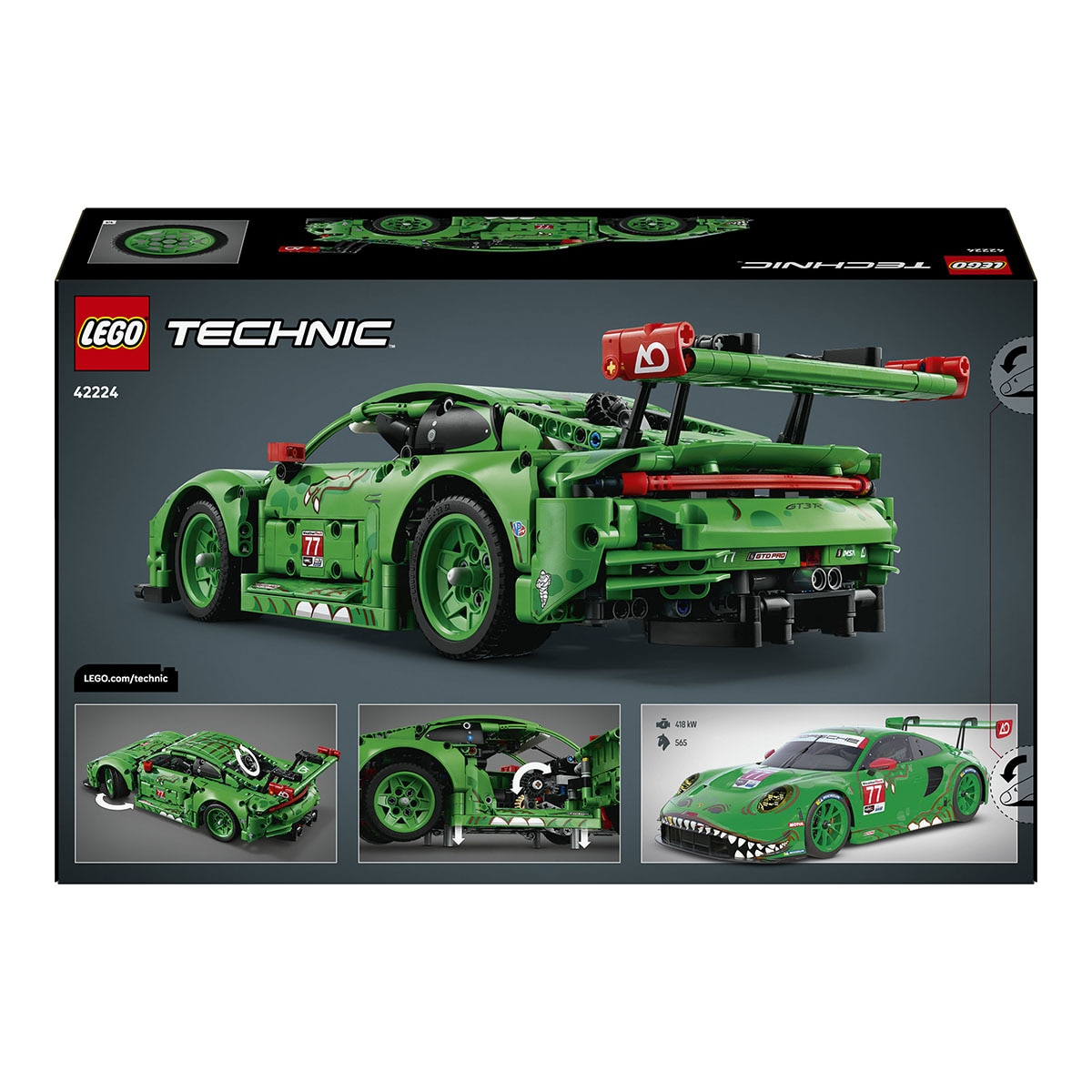 Juego de construcción Coche Porsche 911 GT3 R REXY AO Racing LEGO Technic - 42224 4