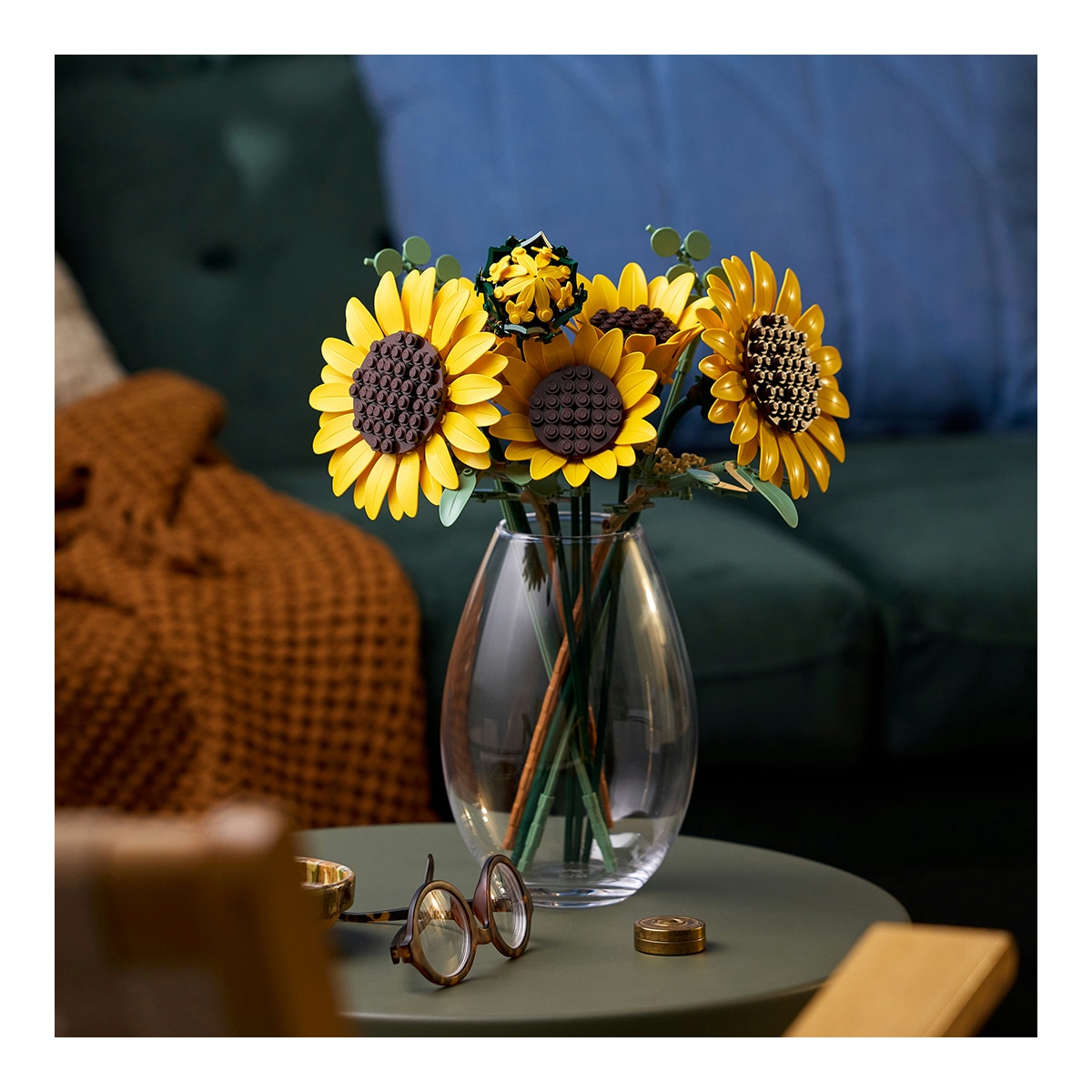 Buquê de Girassóis – Flores de decoração para a casa Lego Botanicals 7