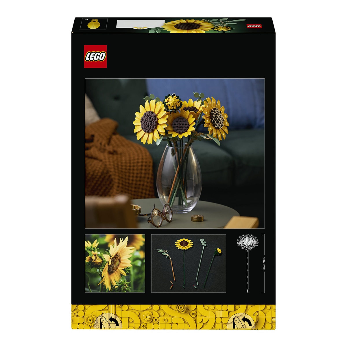 Buquê de Girassóis – Flores de decoração para a casa Lego Botanicals 9