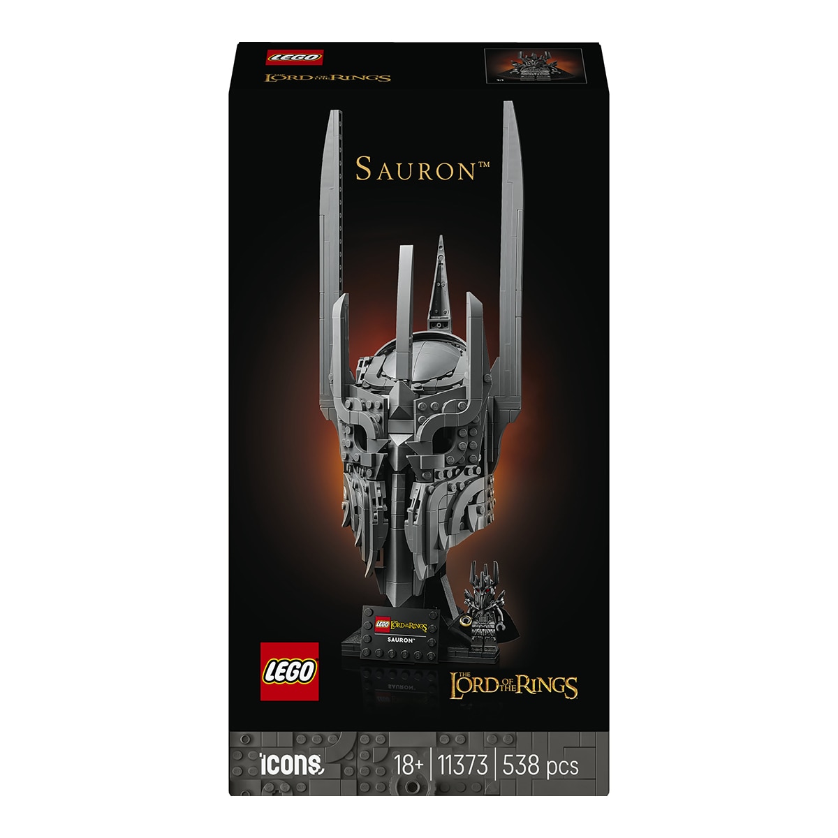 Imagen 0 de Juego de construcción El Señor de los Anillos: Casco de Sauron LEGO Icons - 11373