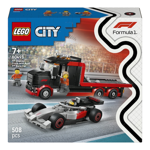 Imagen 0 de Juego de construcción Camión de Exposición de F1® con Coche de Carreras Audi F1® LEGO City - 60493