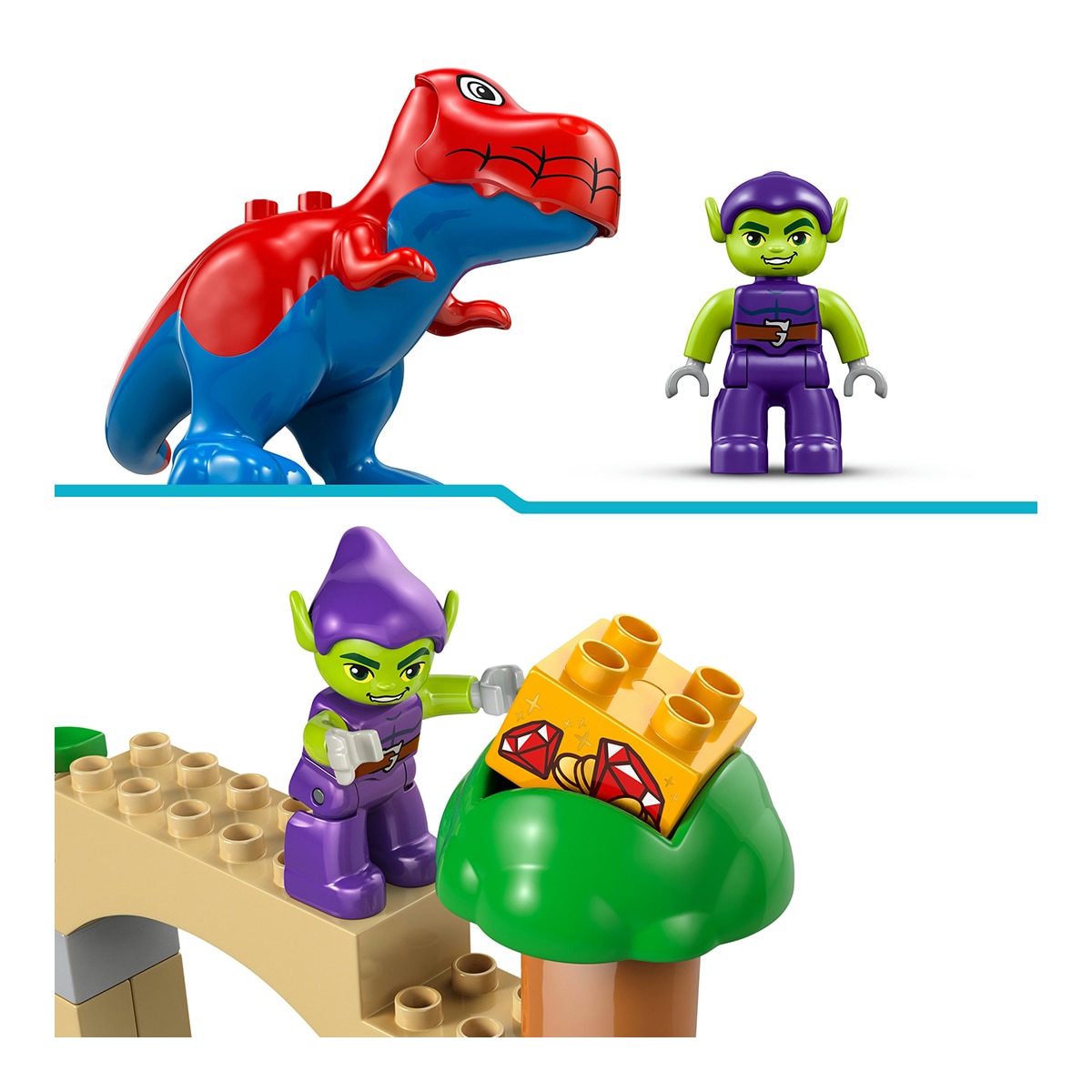 Juego de construcción Dinosaurio Spidey-Rex vs. Duende Verde LEGO Duplo Marvel - 10463 6
