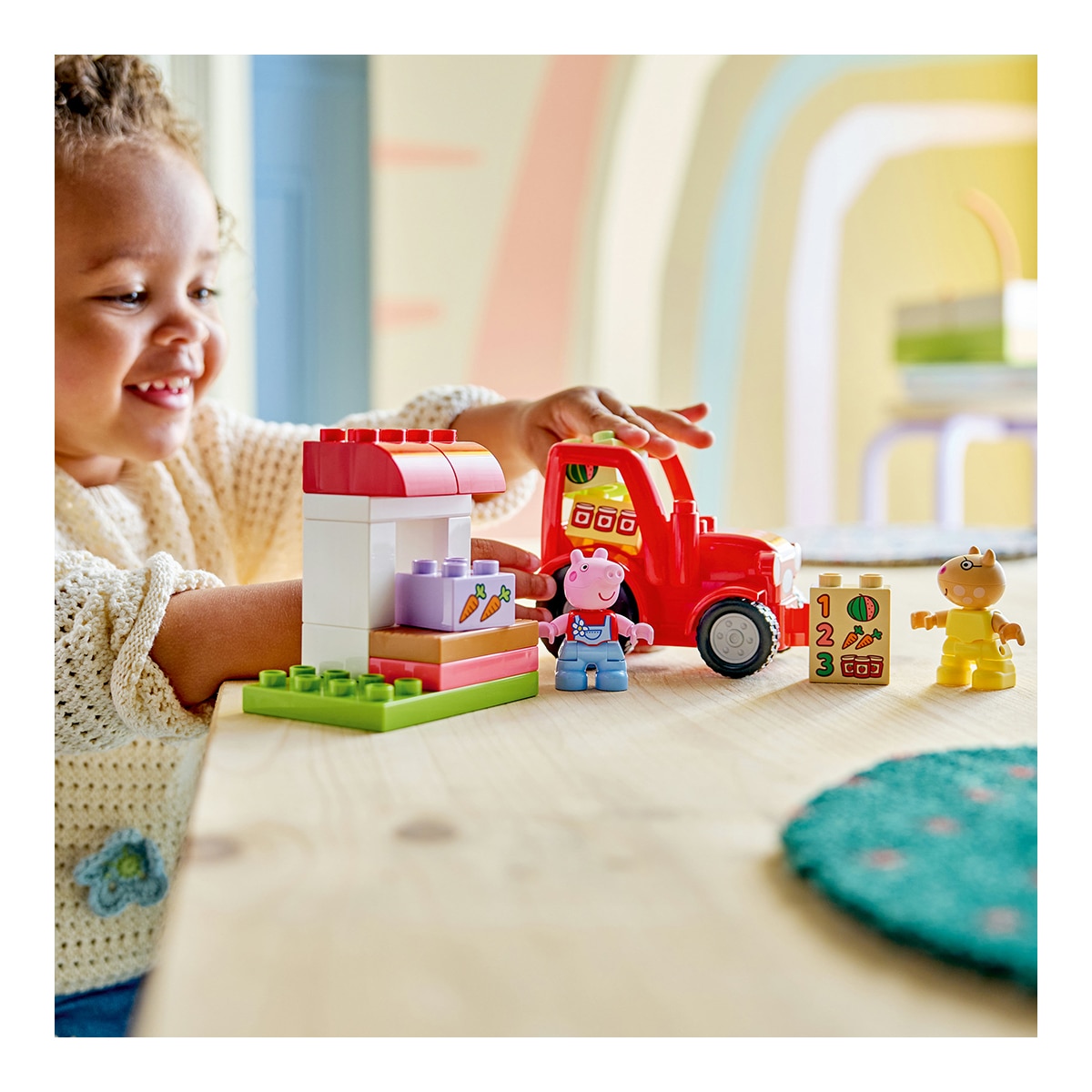 Juego de construcción Tractor y Mercado  LEGO Duplo Peppa Pig - 10468 3