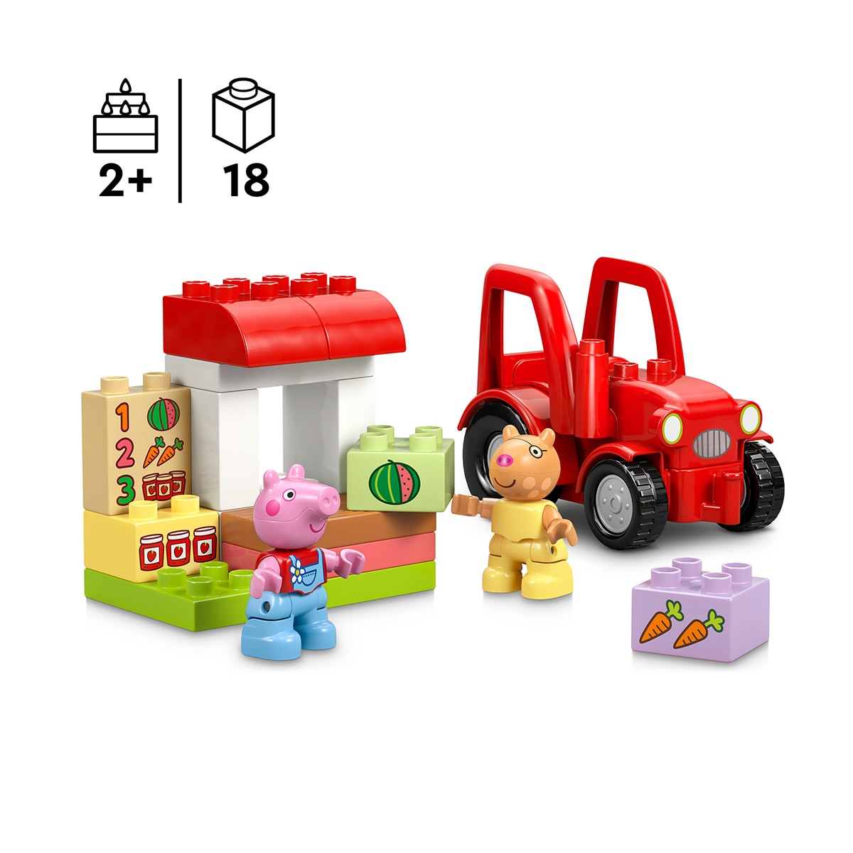 Juego de construcción Tractor y Mercado  LEGO Duplo Peppa Pig - 10468 4