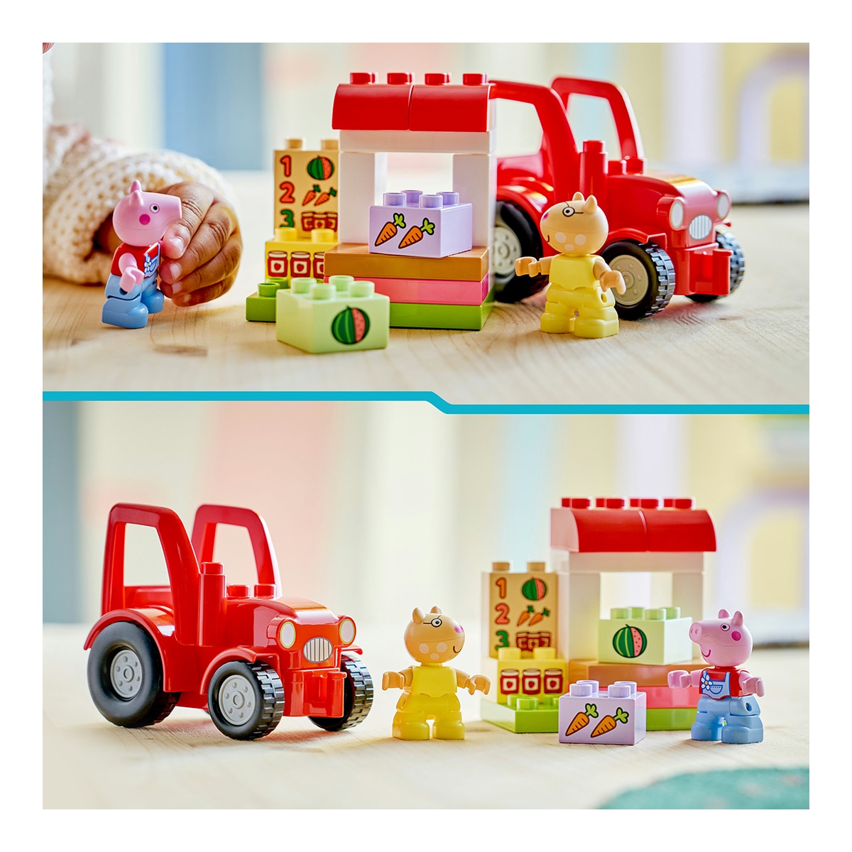 Juego de construcción Tractor y Mercado  LEGO Duplo Peppa Pig - 10468 7