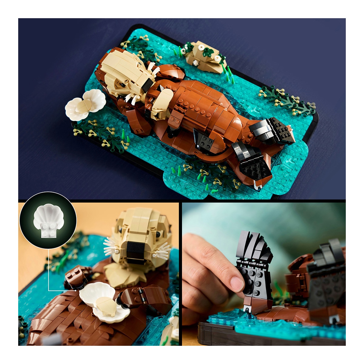 Juego de construcción Nutrias Marinas a Flote LEGO Ideas - 21366 6