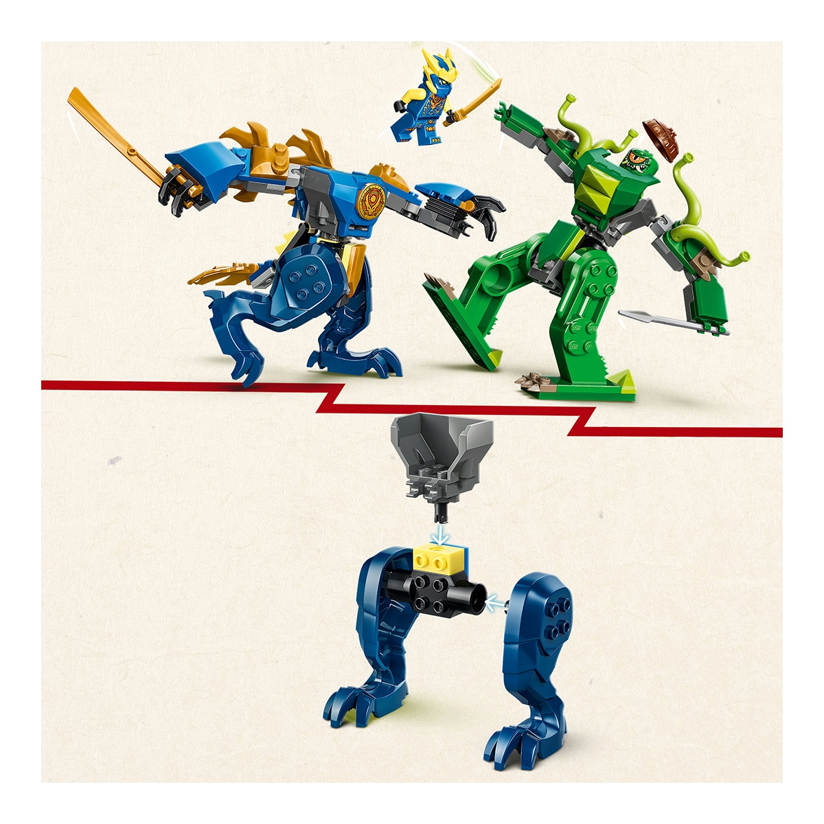 Juego de construcción Combate del Meca-Dragón de Jay LEGO Ninjago - 71853 5