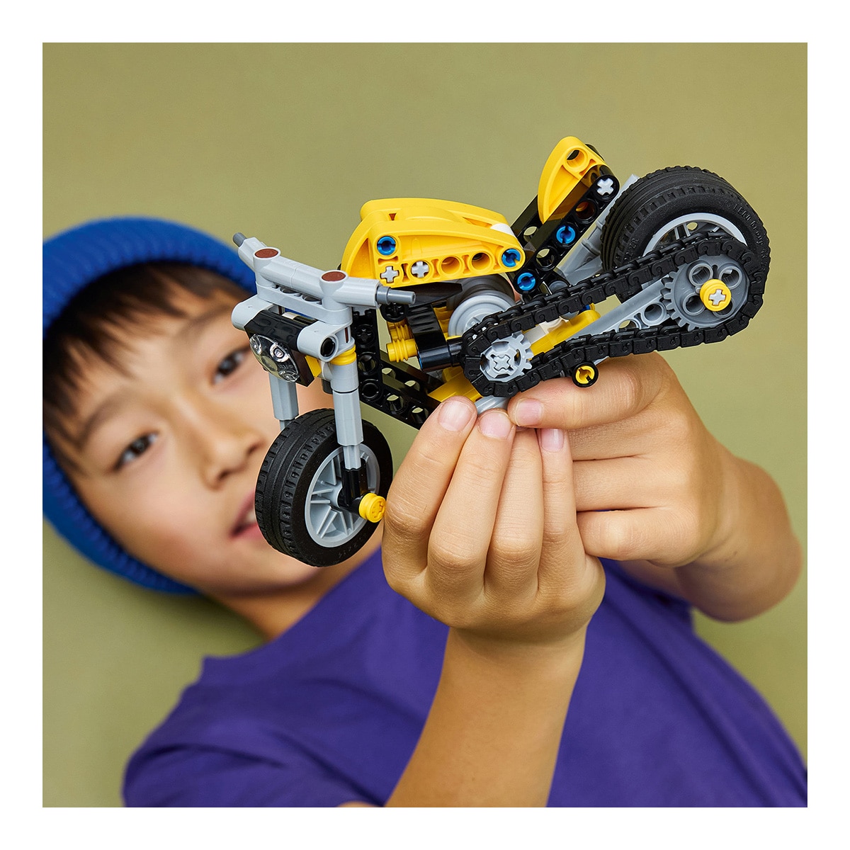 Mota Amarela Lego Technic 3