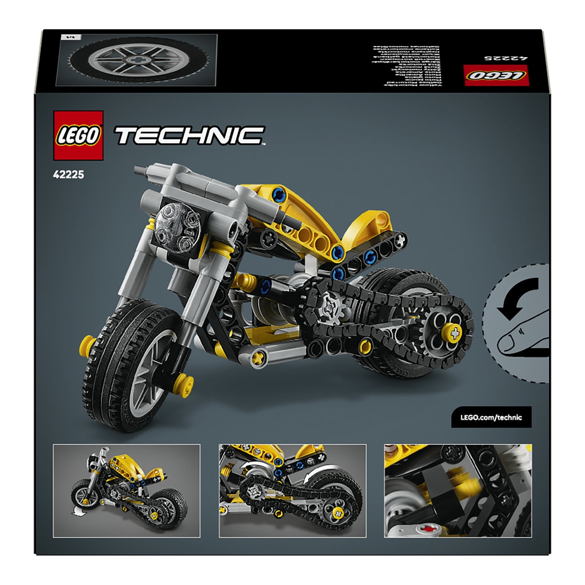 Mota Amarela Lego Technic 9