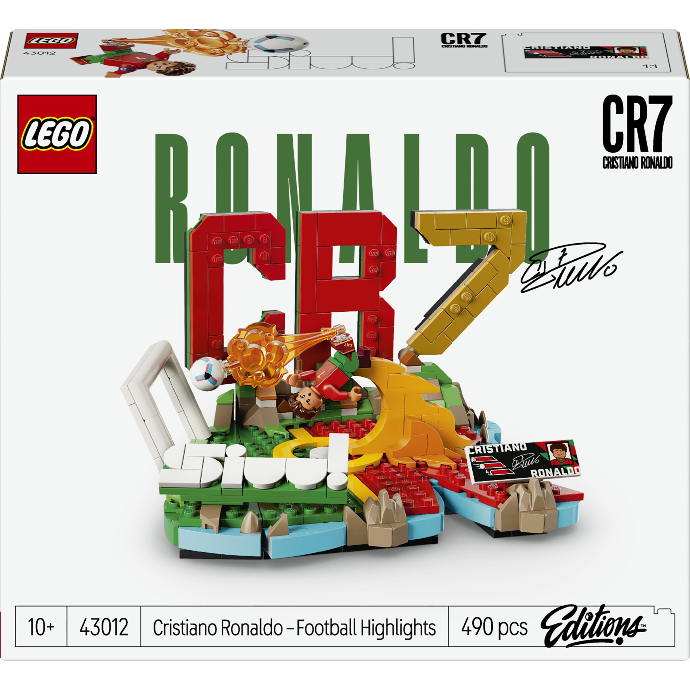 Imagen 0 de Juego de construcción Cristiano Ronaldo: Leyenda del Fútbol LEGO Editions Football - 43012