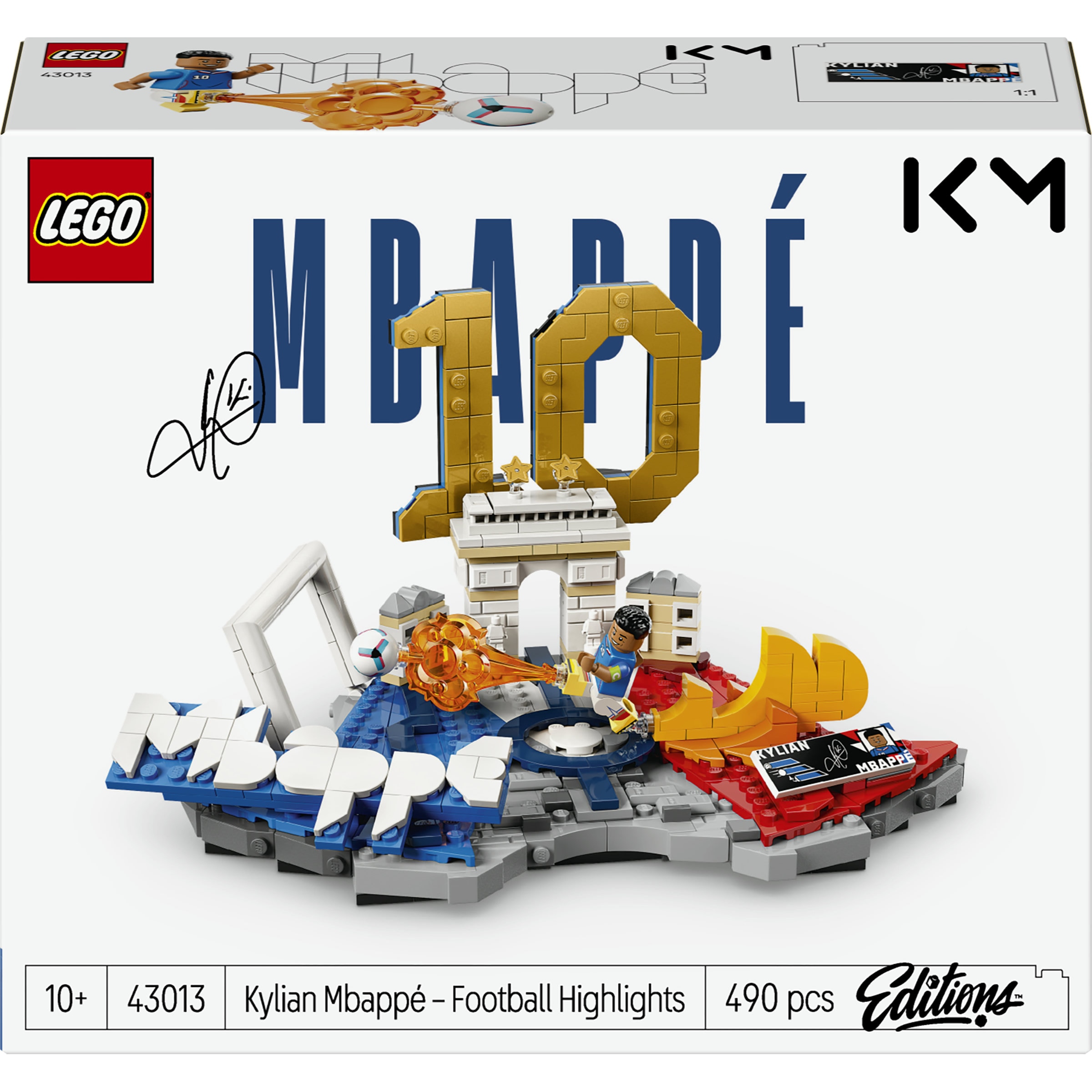 Imagen 0 de Juego de construcción Kylian Mbappé: Fenómenos del Fútbol LEGO Editions Football - 43013