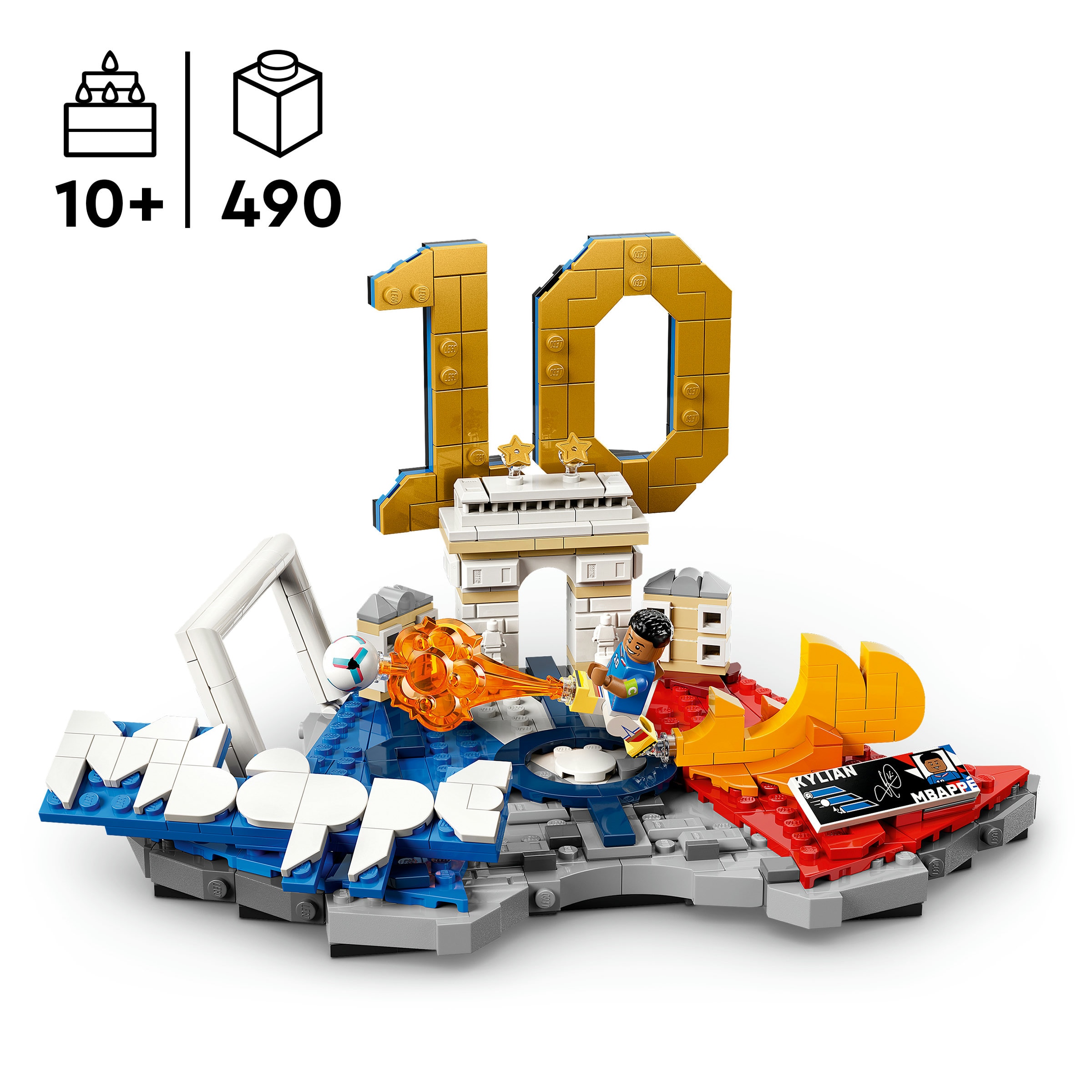 Juego de construcción Kylian Mbappé: Fenómenos del Fútbol LEGO Editions Football - 43013 3