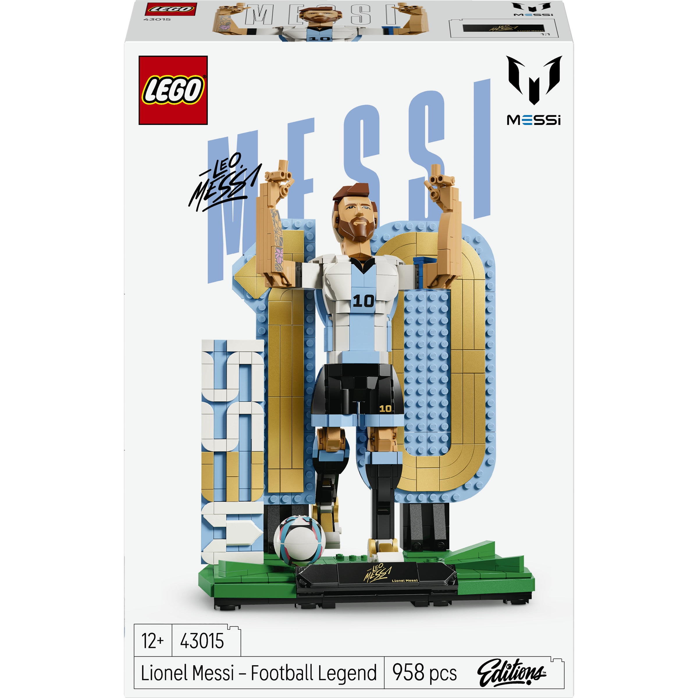 Imagen 0 de Juego de construcción Lionel Messi: Leyenda del Fútbol LEGO Editions Football - 43015