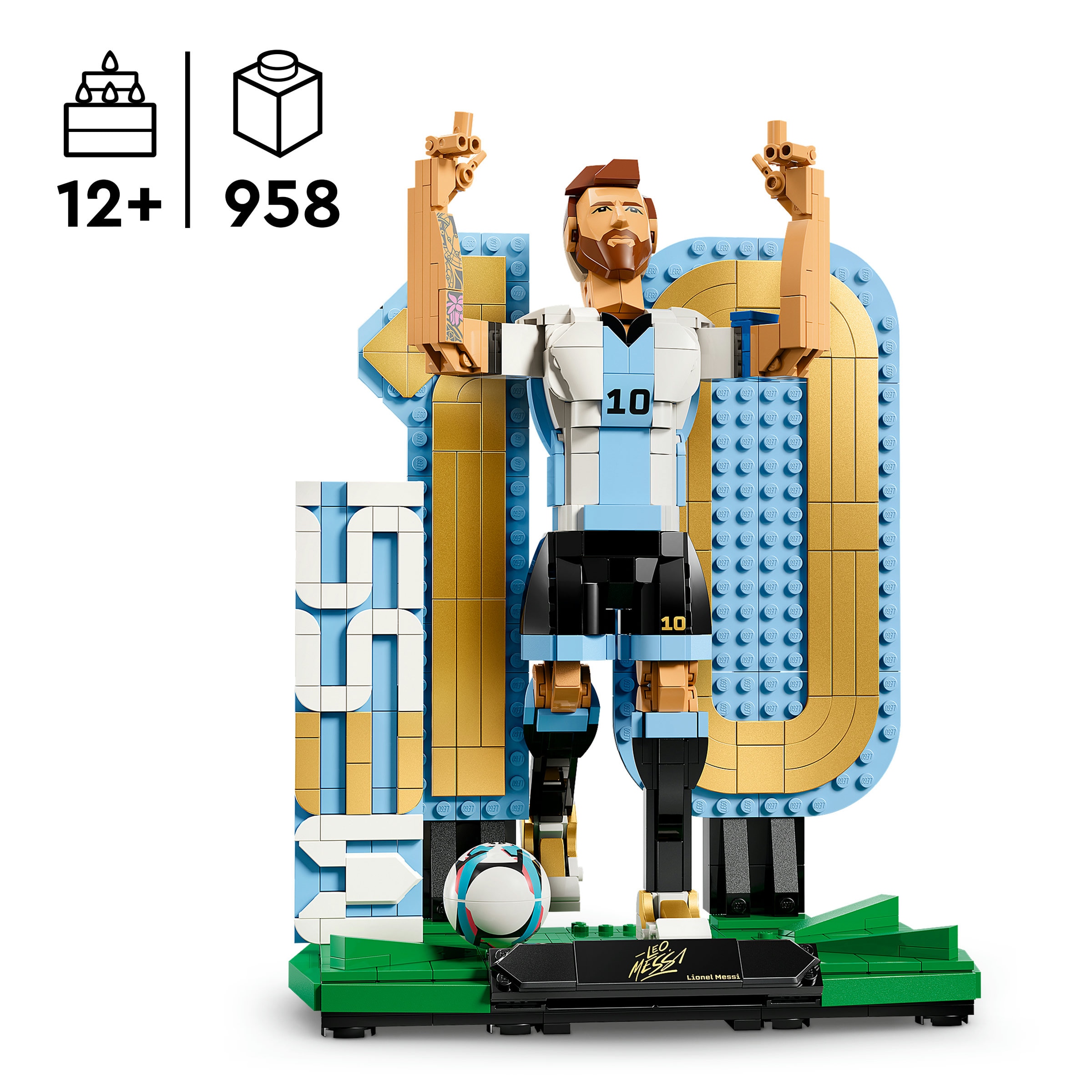 Juego de construcción Lionel Messi: Leyenda del Fútbol LEGO Editions Football - 43015 3