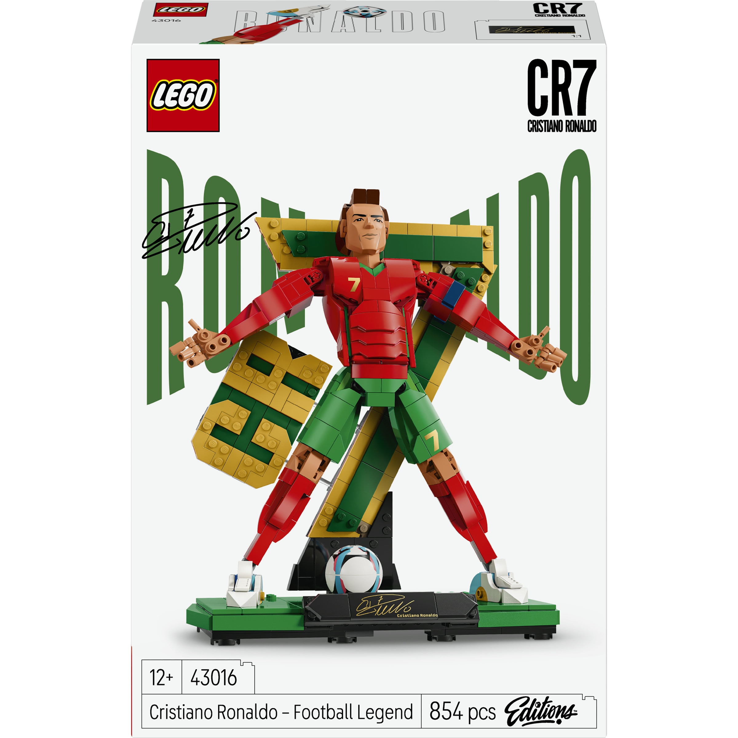 Imagen 0 de Juego de construcción Cristiano Ronaldo: Leyenda del Fútbol LEGO Editions Football - 43016