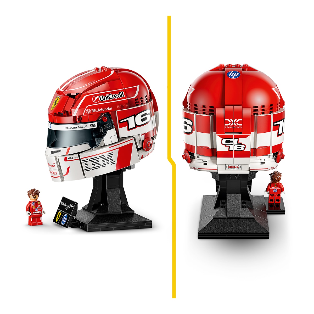 Capacete Scuderia Ferrari HP de Charles Leclerc Lego Editions 3