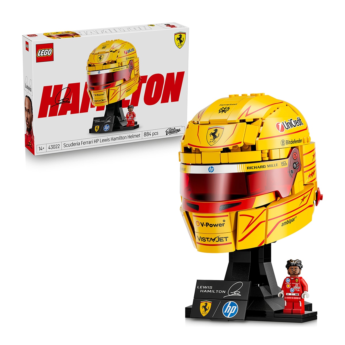 Imagem 0 de Scuderia Ferrari HP Lewis Hamilton Helmet LEGO Editions - 43022