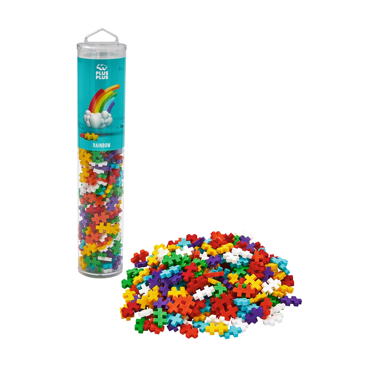 Imagen 0 de Juego Educativo / Construcción + Tubo Rainbow 100 piezas Lúdilo