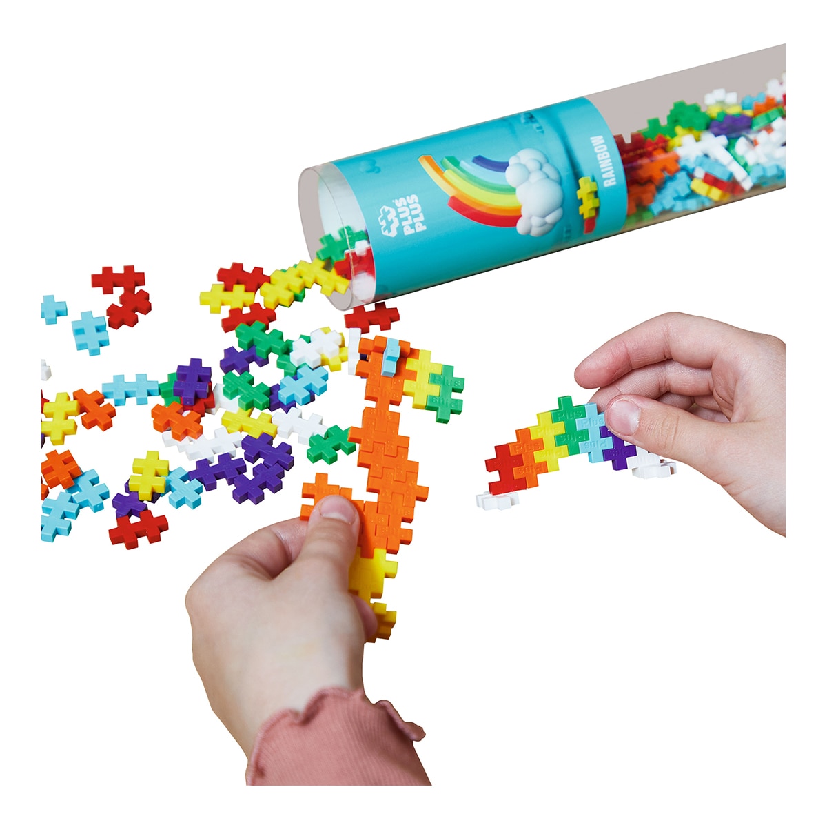 Juego Educativo / Construcción + Tubo Rainbow 100 piezas Lúdilo 7