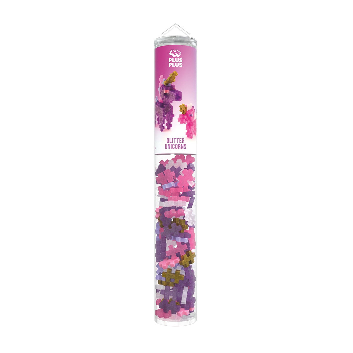 Juego Educativo / Construcción + Tubo Unicornio Purpurina 100 piezas Lúdilo 4