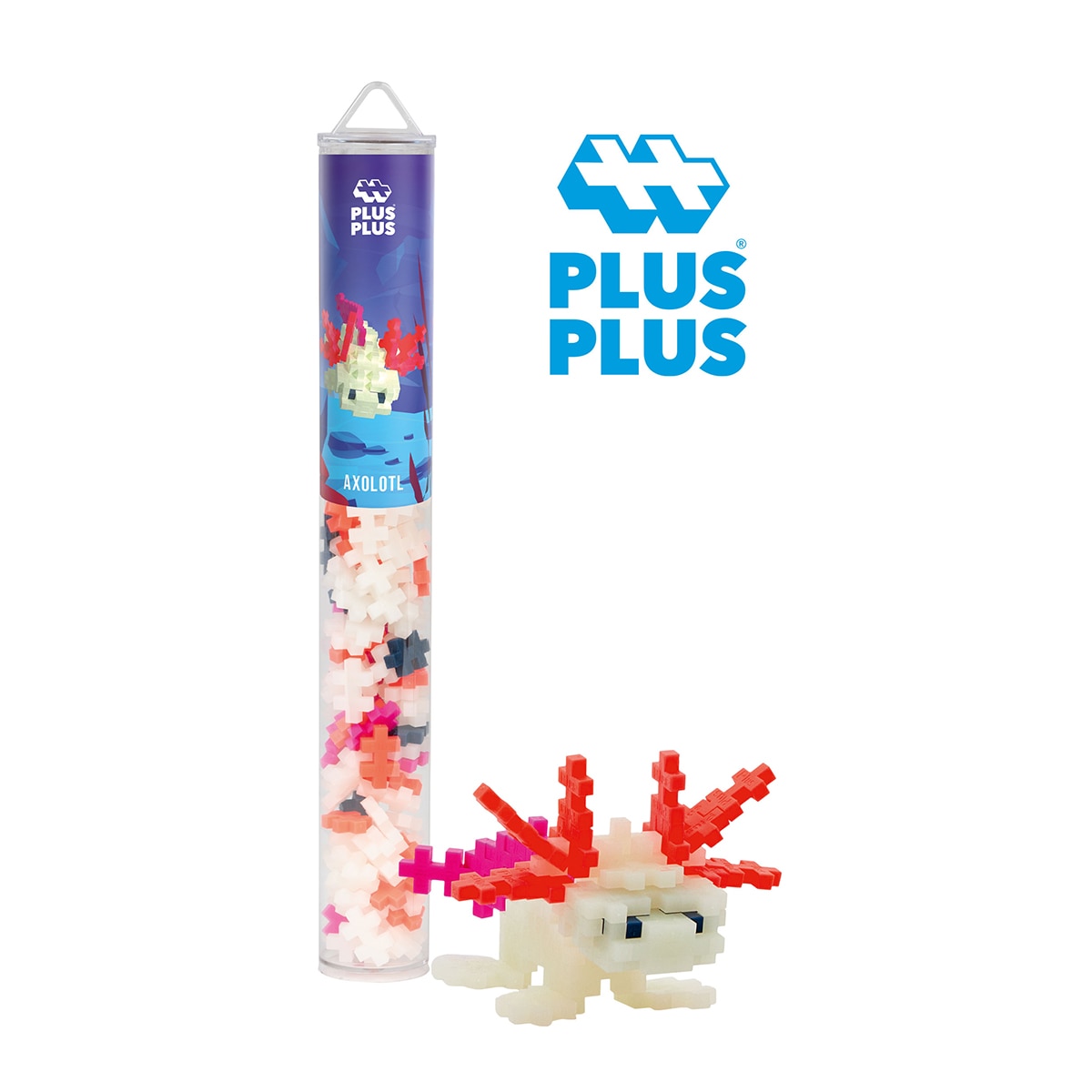 Juego Educativo / Construcción + Tubo Ajolote Glow 100 piezas Lúdilo 3