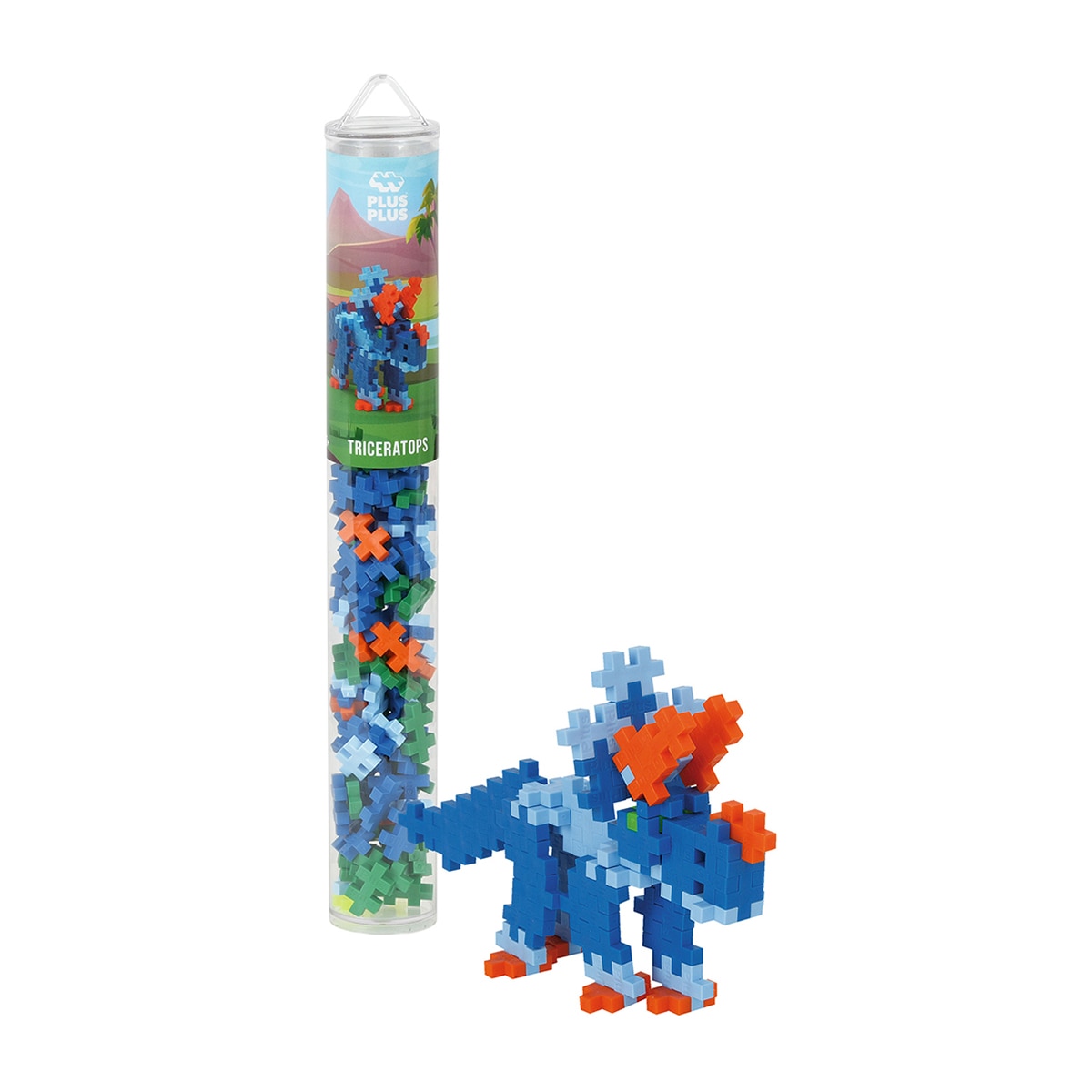 Imagen 0 de Juego Educativo / Construcción + Tubo Triceraptors 100 piezas Lúdilo