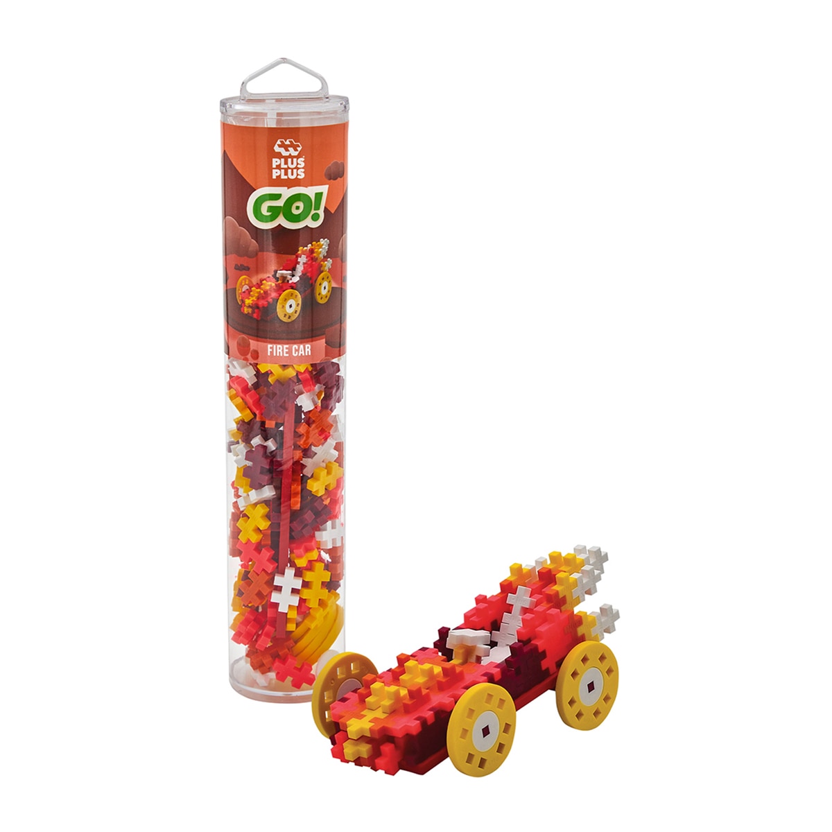 Lúdilo - Juego Educativo - Construcción + Tubo Color Car: Fire 200 piezas Lúdilo.