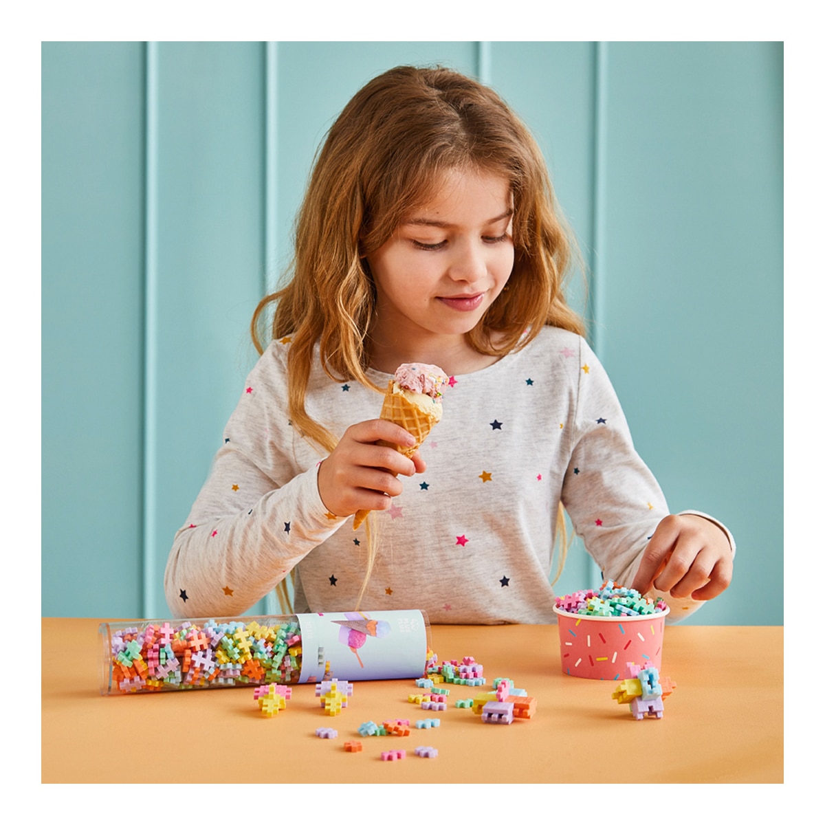 Juego Educativo / Construcción + Tubo Gelato 240 piezas Lúdilo 6