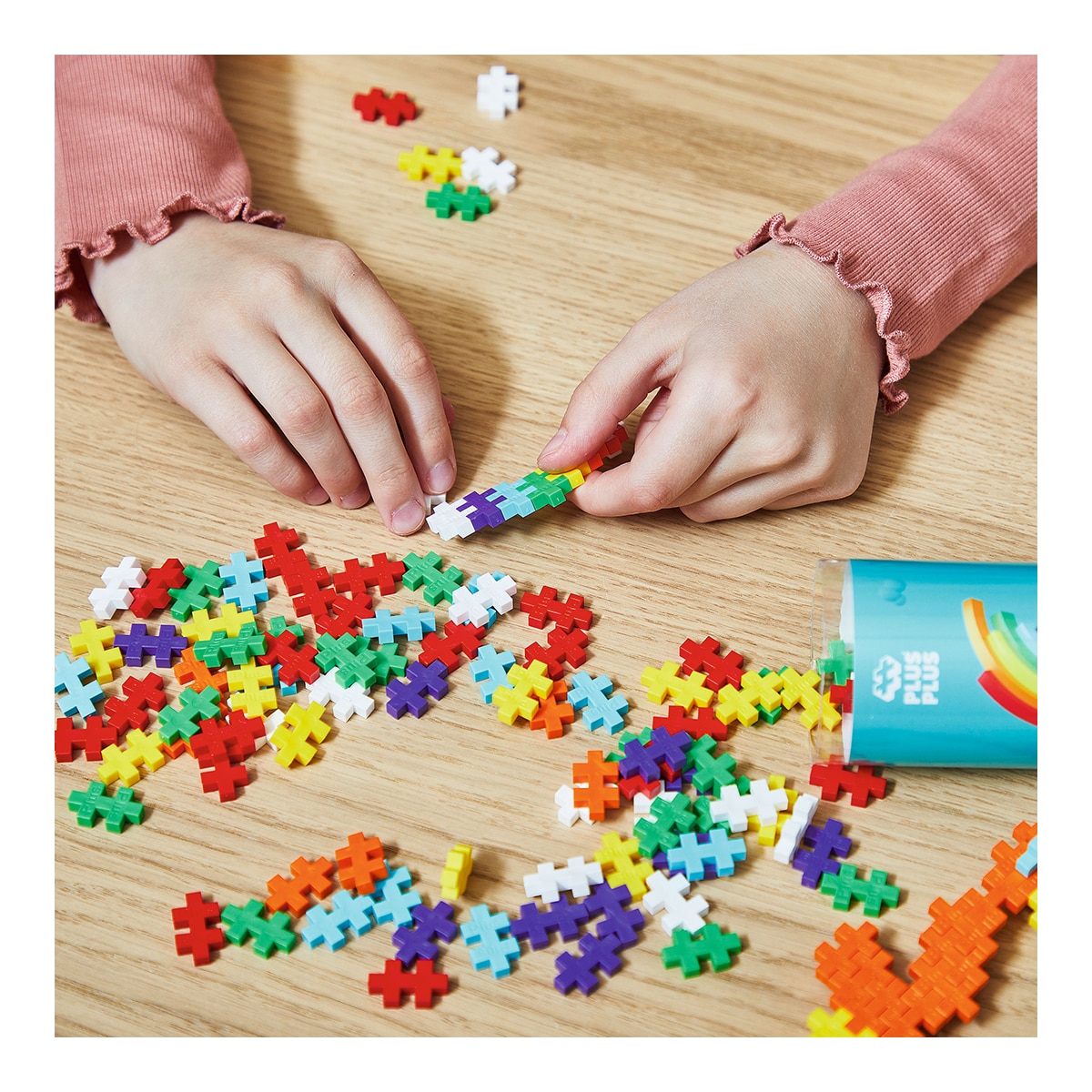 Juego Educativo / Construcción + Tubo Rainbow 240 piezas Lúdilo 6