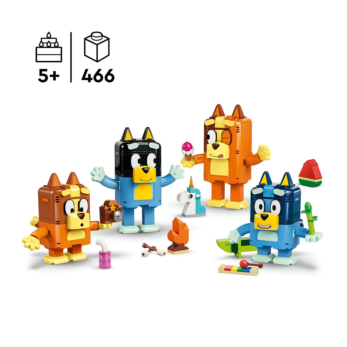 Família da Bluey Construída com Peças LEGO® Bluey 3