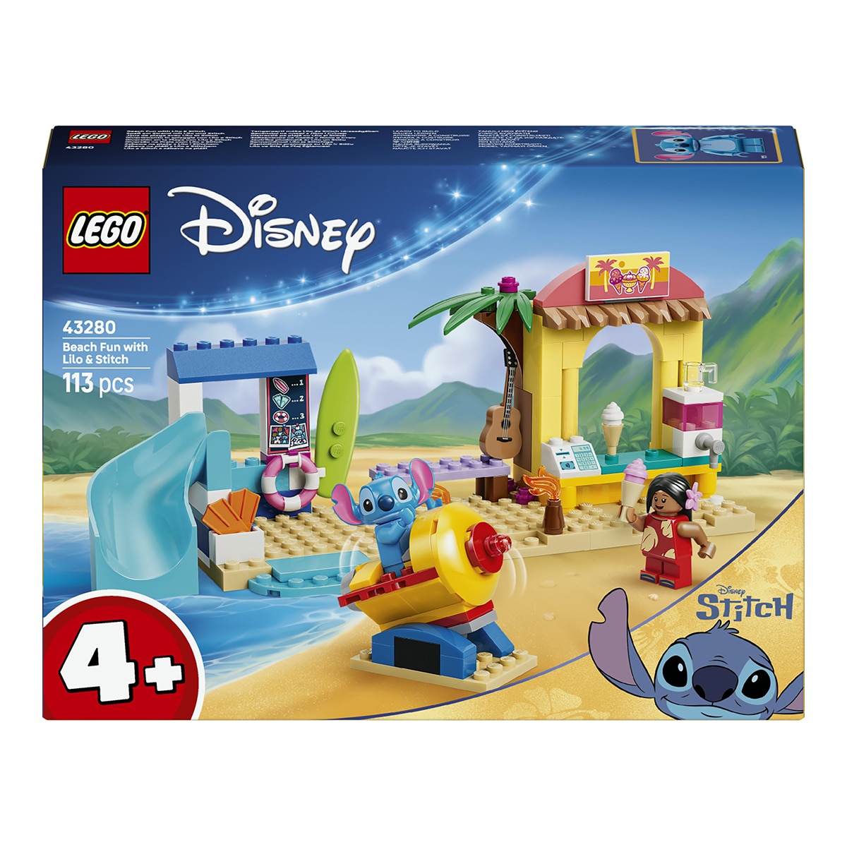 Imagen 0 de Juego de construcción Diversión en la Playa con Lilo y Stitch LEGO Disney Classic - 43280